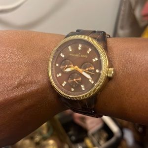 Michael Khors Tortoise Watch. Preowned.